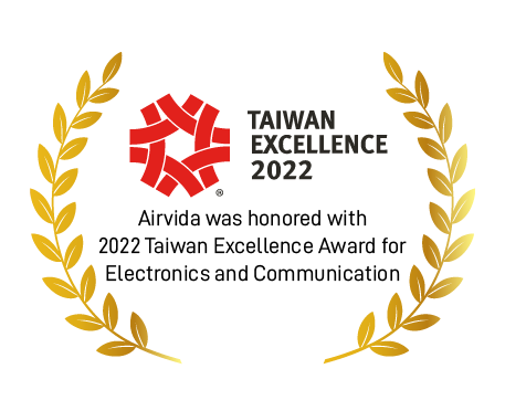 ible Airvida Wearable Air Purifier Taiwan Excellence Award